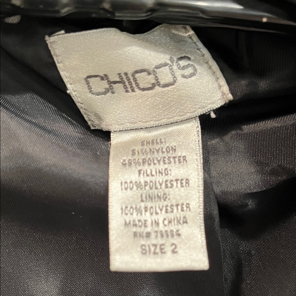 Chico's Charcoal Embroidered Jacket - Picture 7 of 7